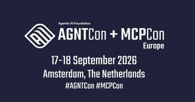 AGNTCon + MCPCon Europe, 17 en 18 september 2026 in Amsterdam